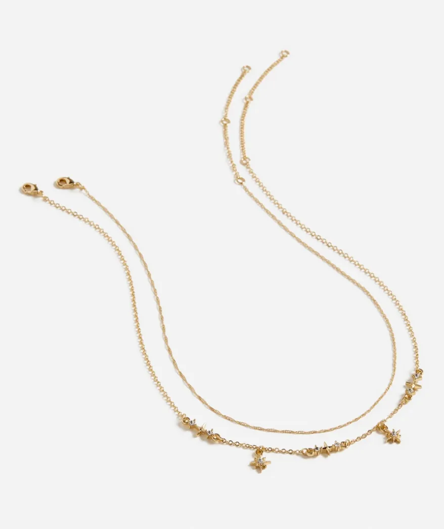 GOLD PLATED CELESTIAL NECKLACE
