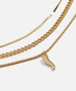 GOLD PLATED CHILLI PENDANT NECKLACE PACK