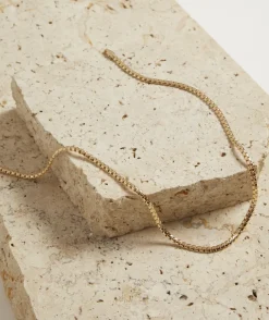 GOLD PLATED FLAT NECKLACE