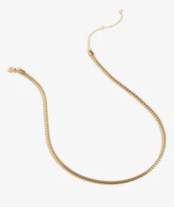 GOLD PLATED FLAT NECKLACE