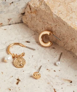 GOLD PLATED FRESHWATER PEARL EARRING PACK