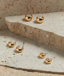 GOLD PLATED HOOP PACK