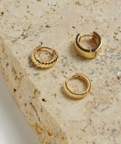 GOLD PLATED HOOP PACK