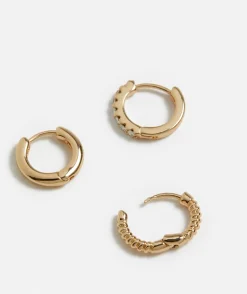 GOLD PLATED JEWEL EARRING PACK