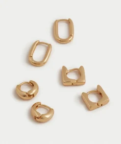 GOLD PLATED MINI MIXED HOOP PACK