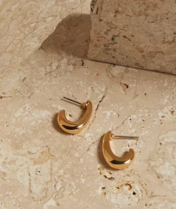 GOLD PLATED MINI TEARDROP EARRING