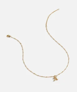 GOLD PLATED PEARL ALPHABET NECKLACE
