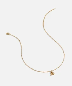 GOLD PLATED PEARL ALPHABET NECKLACE