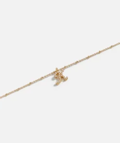 GOLD PLATED PEARL ALPHABET NECKLACE
