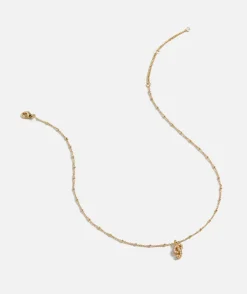 GOLD PLATED PEARL ALPHABET NECKLACE