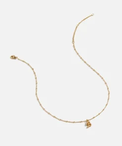 GOLD PLATED PEARL ALPHABET NECKLACE