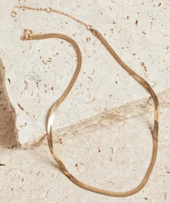 GOLD PLATED SNAKE CHAIN NECKLACE