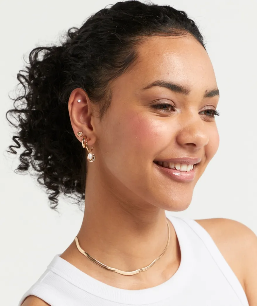 GOLD PLATED SNAKE CHAIN NECKLACE