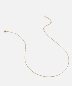 GOLD PLATED THIN TWIST NECKLACE