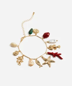GOLD SEA CHARMS CHUNKY BRACELET PACK
