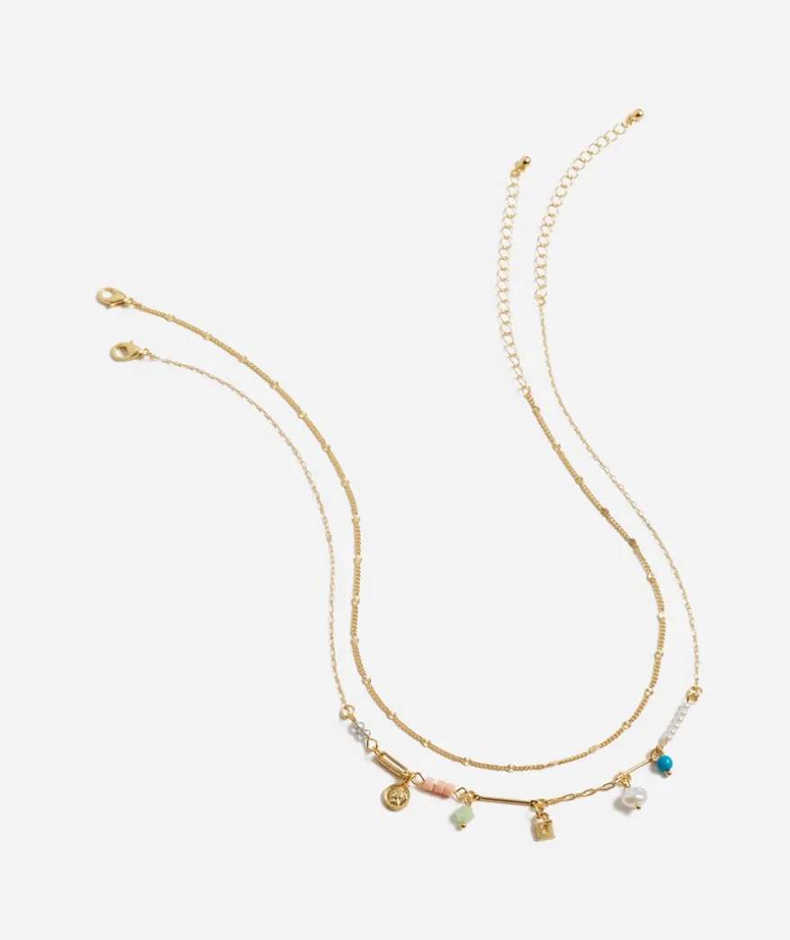 GOLD SMALL CHARM NECKLACE PACK
