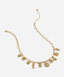 GOLD STARFISH CHARM NECKLACE