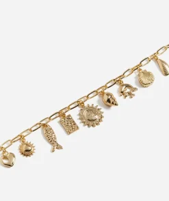 GOLD STARFISH CHARM NECKLACE