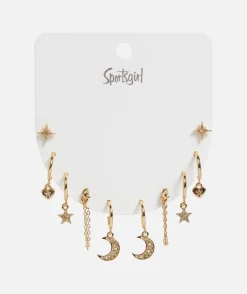 GOLD TWINKLE STUD AND HOOP PACK