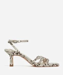 HAILEY SNAKE STRAPPY HEEL