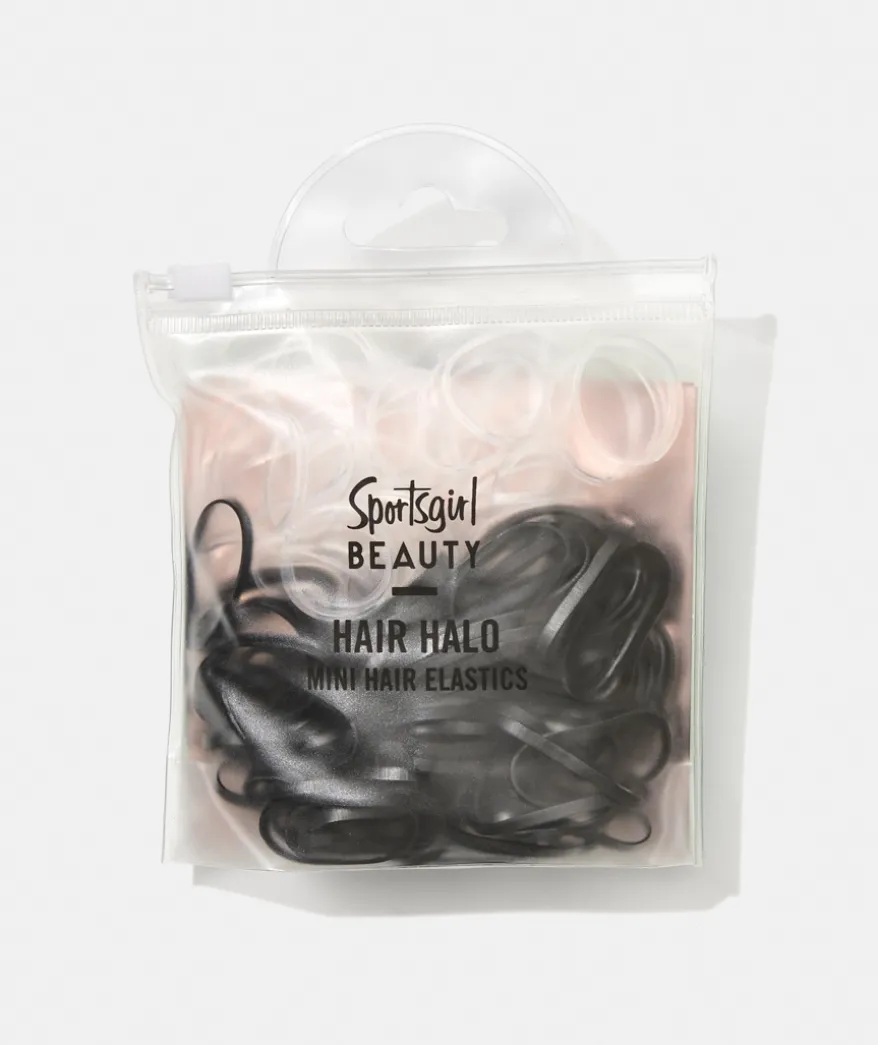 HAIR HALO - BLACK & CLEAR HAIR ELASTICS
