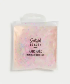 HAIR HALO - CLEAR HAIR ELASTICS - COLOURFUL DOTS