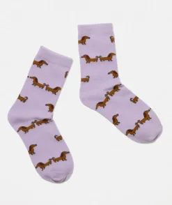 HAPPY TAILS SAUSAGE DOG CREW SOCK