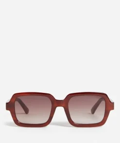 HARPER SQUARE SUNGLASSES - BROWN