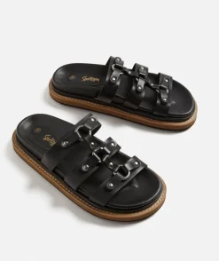 HARVEY BUCKLE SLIDE - BLACK