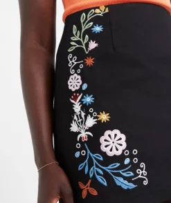 HAZEL EMBROIDERED MINI SKIRT