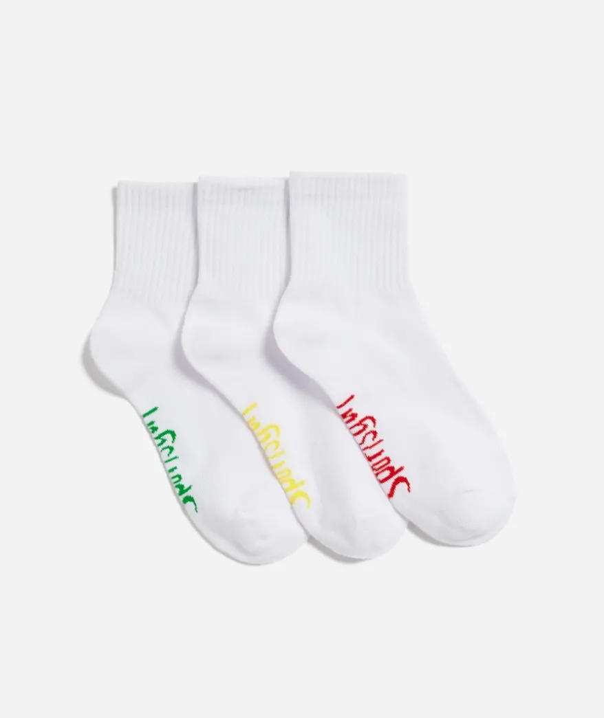 HERTIAGE THREE QUARTER SOCK - 3 PACK