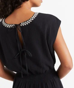 IRA EMBROIDERED MINI DRESS