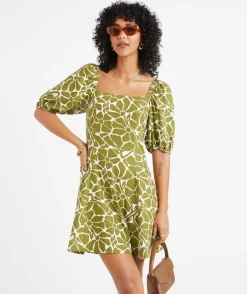 ISABELLA SQUARE NECK MINI DRESS