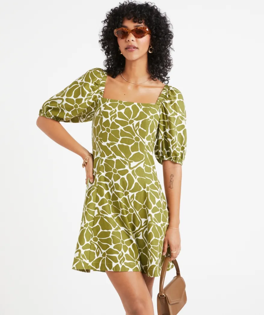 ISABELLA SQUARE NECK MINI DRESS