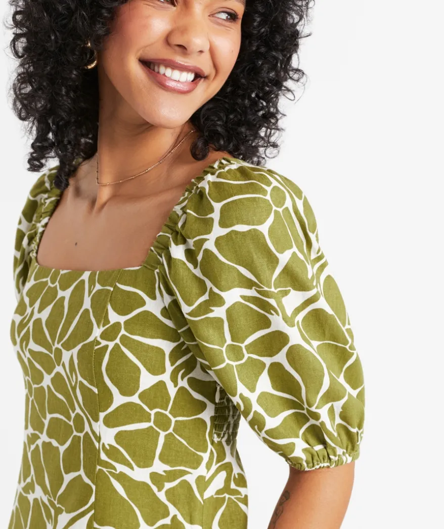 ISABELLA SQUARE NECK MINI DRESS