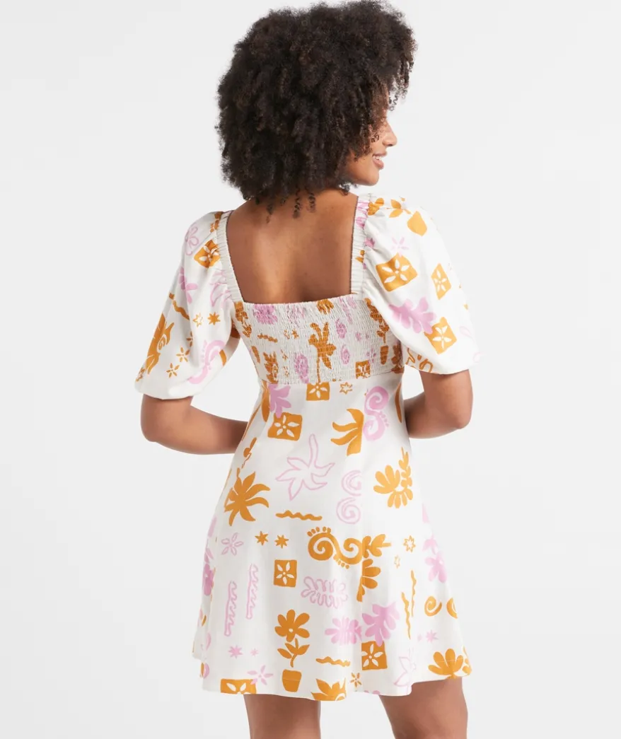 ISABELLA SQUARE NECK MINI DRESS