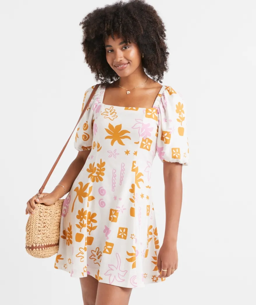 ISABELLA SQUARE NECK MINI DRESS