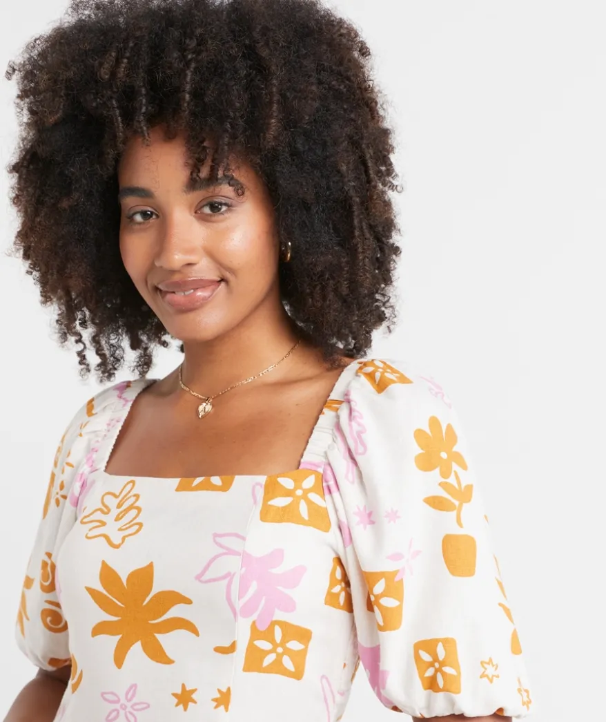 ISABELLA SQUARE NECK MINI DRESS