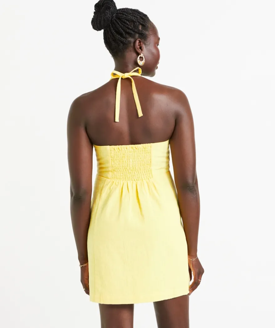 JAIME RAMIE HALTER MINI DRESS