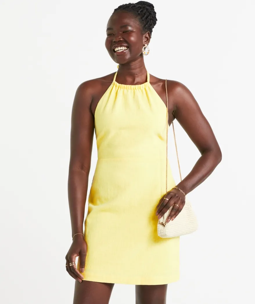JAIME RAMIE HALTER MINI DRESS
