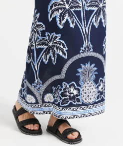 JEMIMAH COLUMN LINEN BLEND MAXI SKIRT