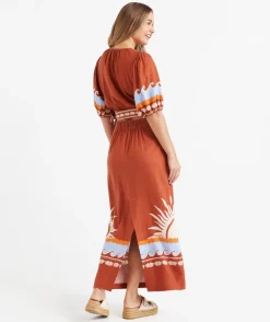 JEMIMAH PRINTED COLUMN MAXI SKIRT