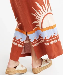 JEMIMAH PRINTED COLUMN MAXI SKIRT