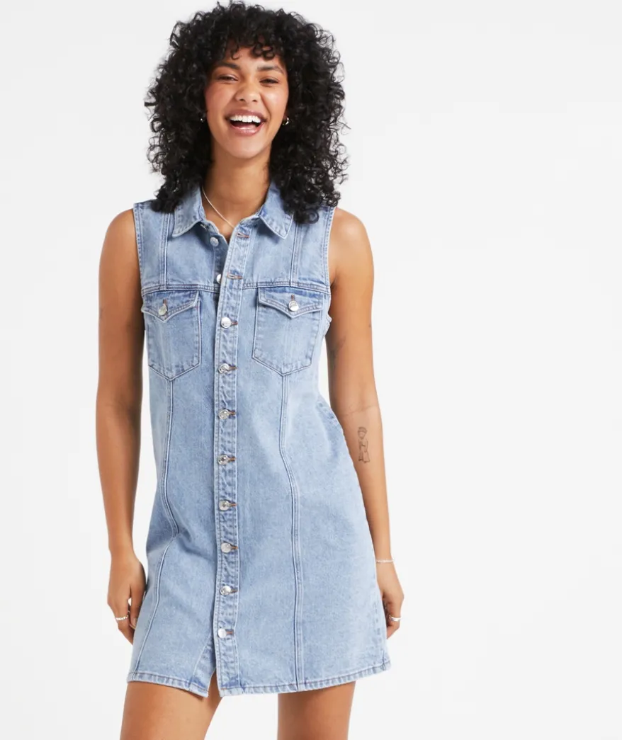 JESSIE DENIM MINI DRESS