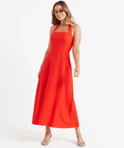 JOANNA HALTER MIDI DRESS