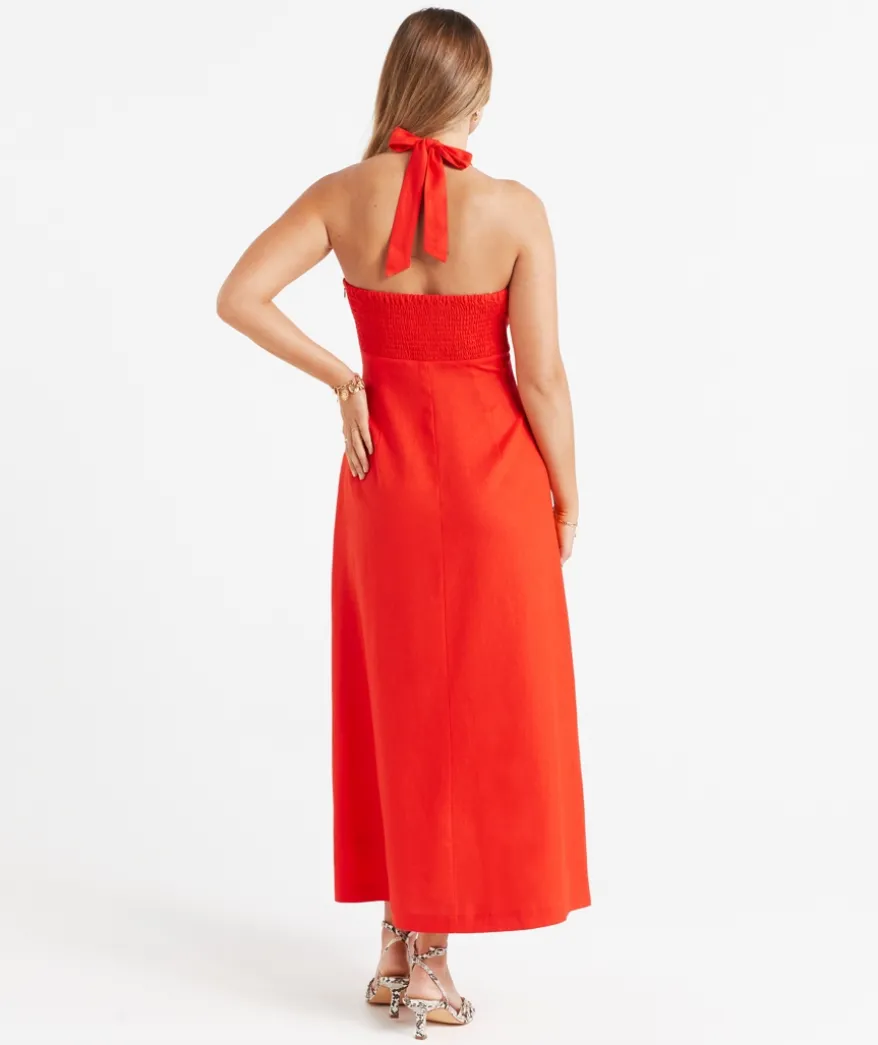 JOANNA HALTER MIDI DRESS