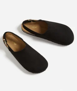 JORJA SLING BACK SLIDE - BLACK
