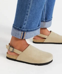JORJA SLING BACK SLIDE - STONE