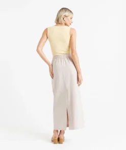 JOSIE RAMIE COLUMN MAXI SKIRT