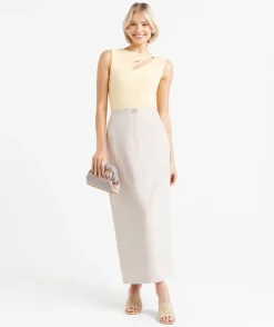 JOSIE RAMIE COLUMN MAXI SKIRT